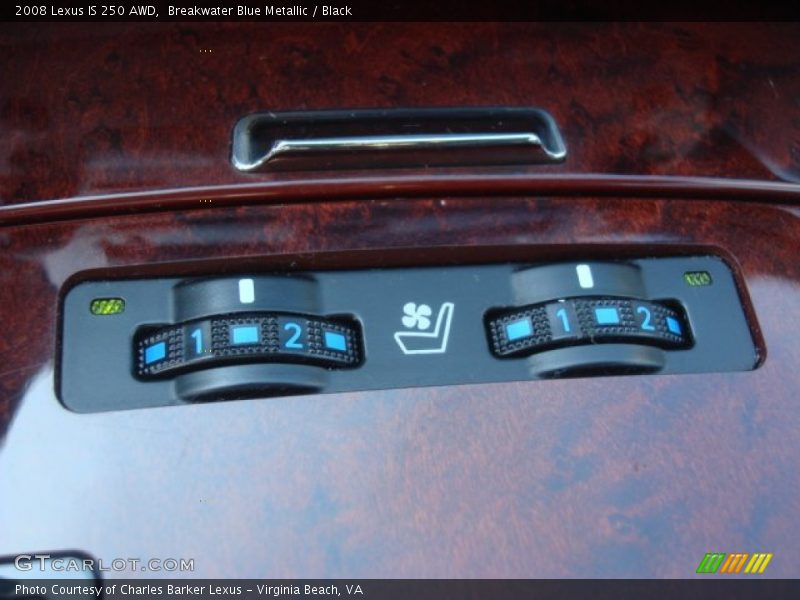 Controls of 2008 IS 250 AWD