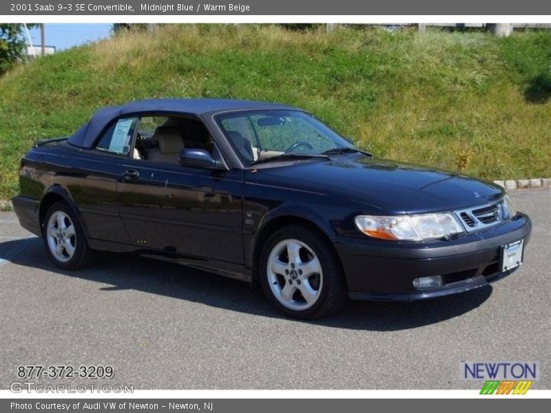 Midnight Blue / Warm Beige 2001 Saab 9-3 SE Convertible