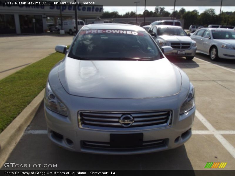 Brilliant Silver / Charcoal 2012 Nissan Maxima 3.5 S
