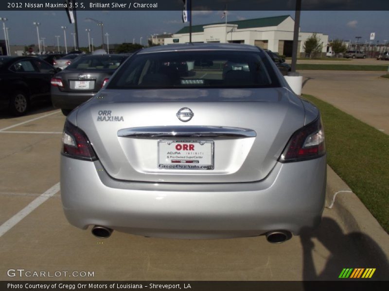 Brilliant Silver / Charcoal 2012 Nissan Maxima 3.5 S