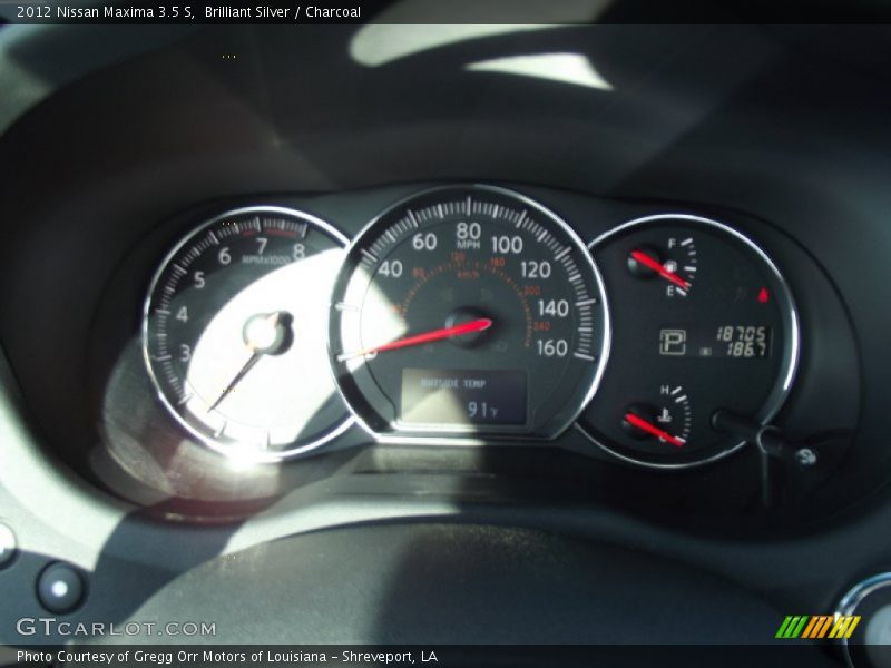 Brilliant Silver / Charcoal 2012 Nissan Maxima 3.5 S