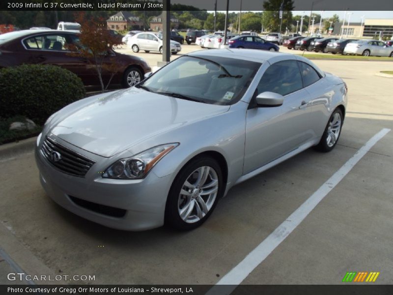 Liquid Platinum / Stone 2009 Infiniti G 37 Convertible