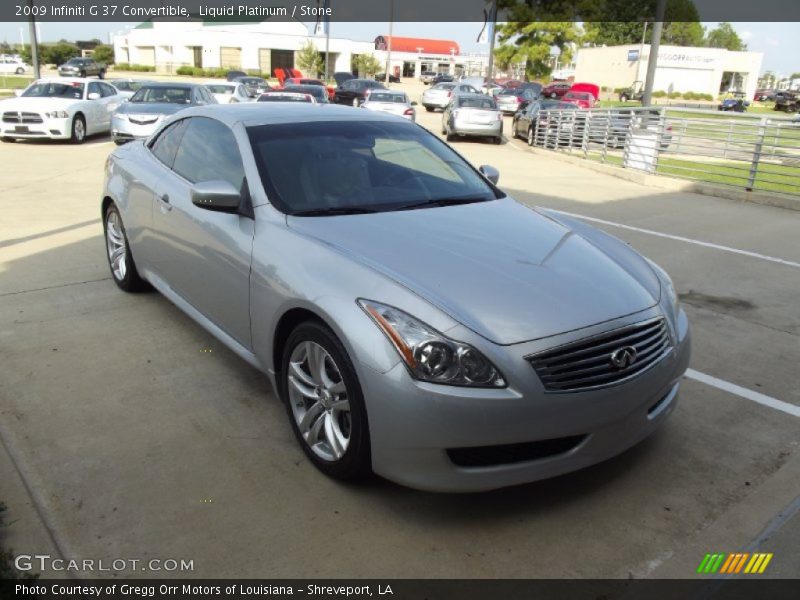 Liquid Platinum / Stone 2009 Infiniti G 37 Convertible