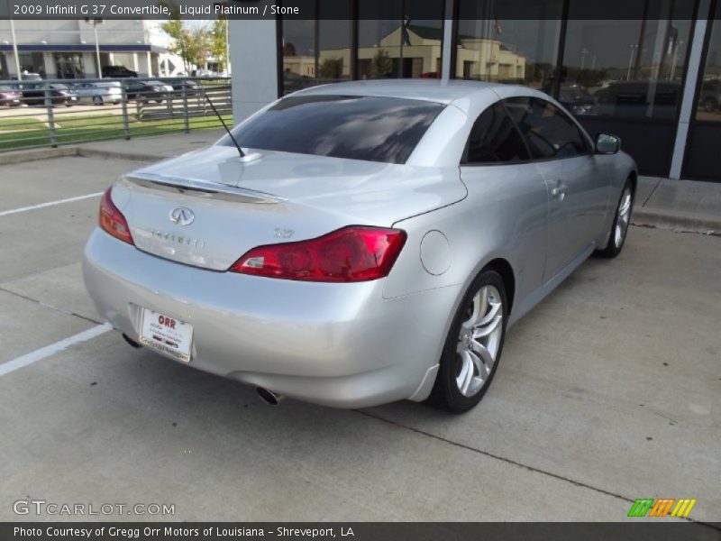 Liquid Platinum / Stone 2009 Infiniti G 37 Convertible