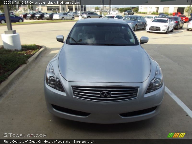 Liquid Platinum / Stone 2009 Infiniti G 37 Convertible