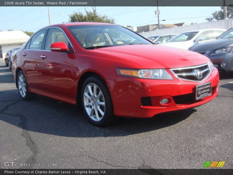 Milano Red / Parchment 2008 Acura TSX Sedan
