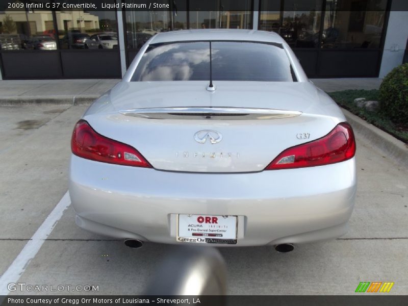 Liquid Platinum / Stone 2009 Infiniti G 37 Convertible