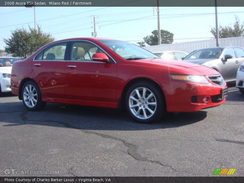 Milano Red / Parchment 2008 Acura TSX Sedan