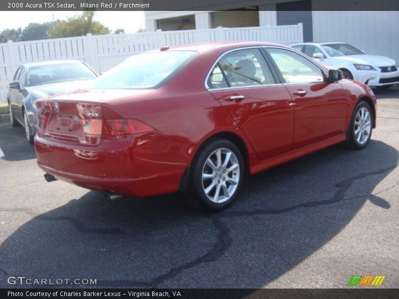 Milano Red / Parchment 2008 Acura TSX Sedan