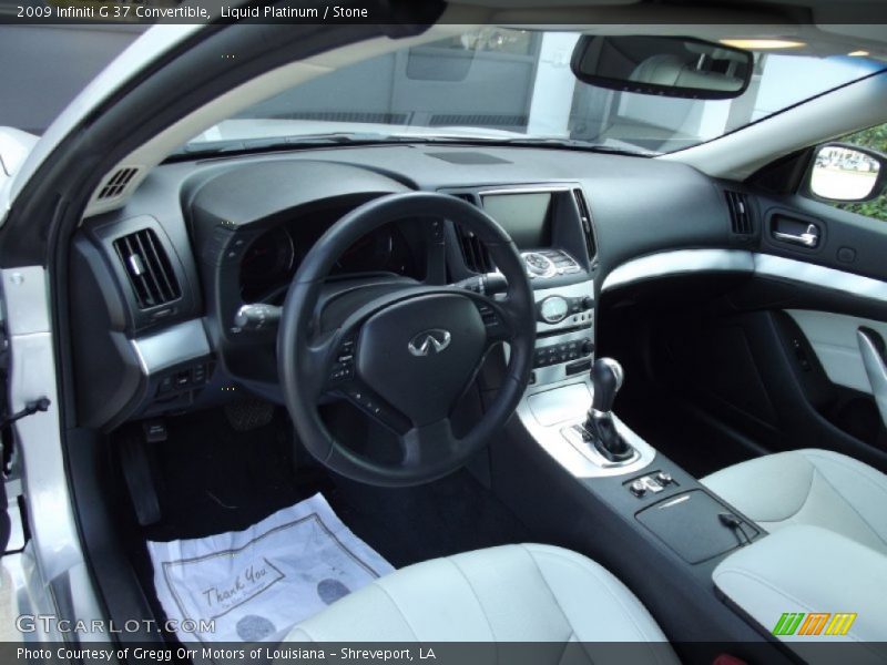 Liquid Platinum / Stone 2009 Infiniti G 37 Convertible