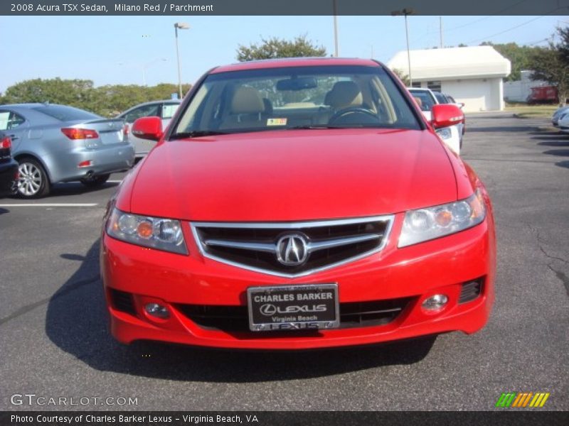 Milano Red / Parchment 2008 Acura TSX Sedan