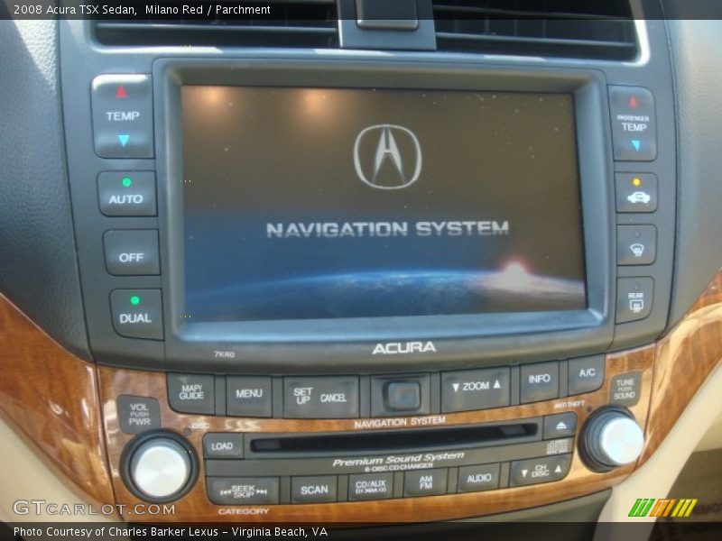 Milano Red / Parchment 2008 Acura TSX Sedan