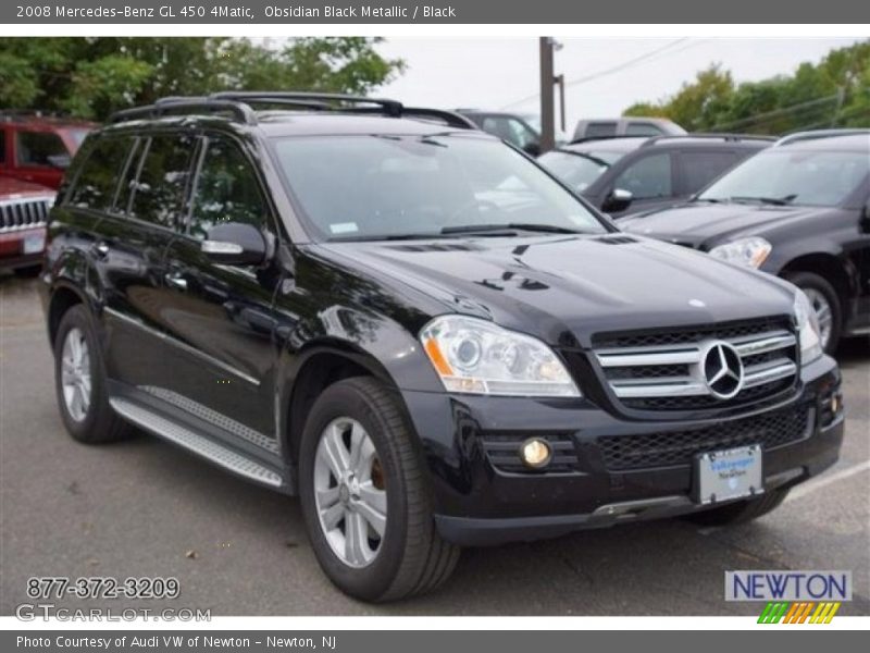 Obsidian Black Metallic / Black 2008 Mercedes-Benz GL 450 4Matic