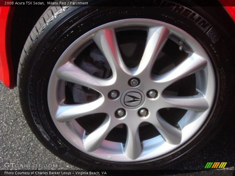 Milano Red / Parchment 2008 Acura TSX Sedan