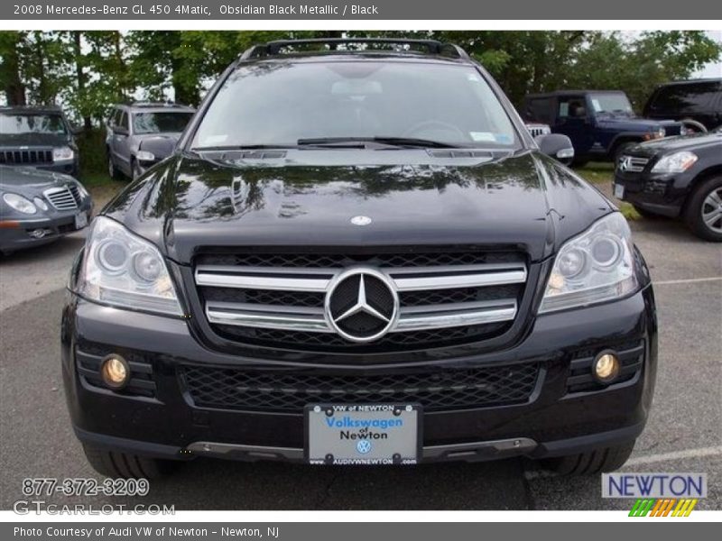 Obsidian Black Metallic / Black 2008 Mercedes-Benz GL 450 4Matic