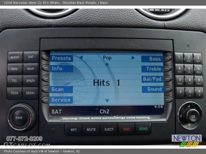 Obsidian Black Metallic / Black 2008 Mercedes-Benz GL 450 4Matic