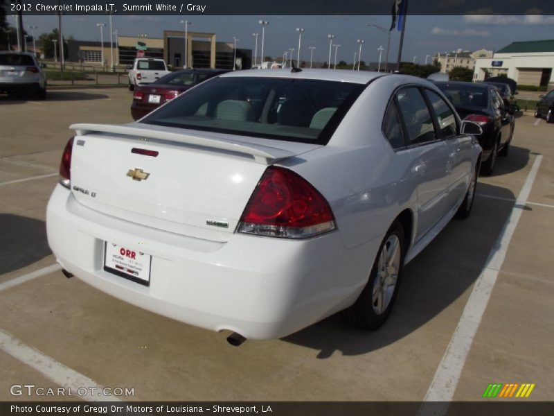Summit White / Gray 2012 Chevrolet Impala LT