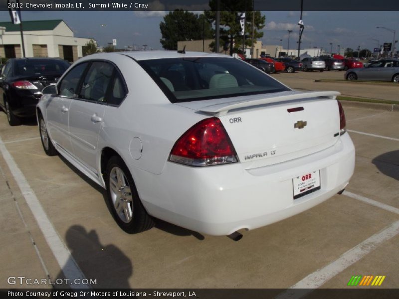 Summit White / Gray 2012 Chevrolet Impala LT