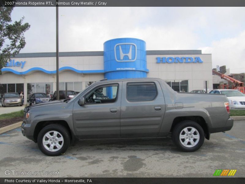 Nimbus Grey Metallic / Gray 2007 Honda Ridgeline RTL