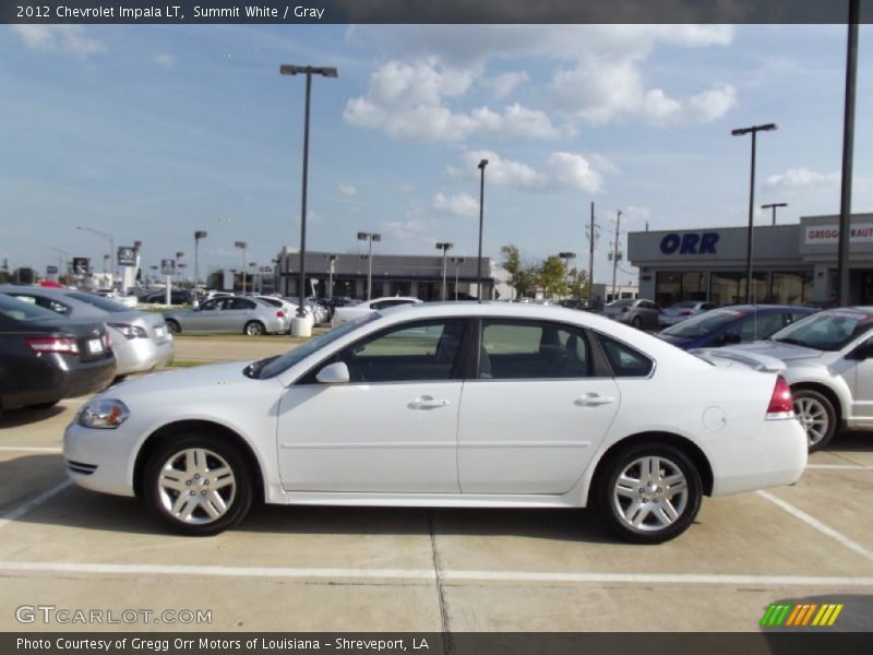 Summit White / Gray 2012 Chevrolet Impala LT