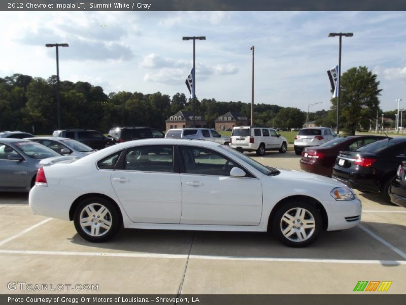 Summit White / Gray 2012 Chevrolet Impala LT