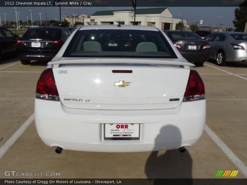 Summit White / Gray 2012 Chevrolet Impala LT