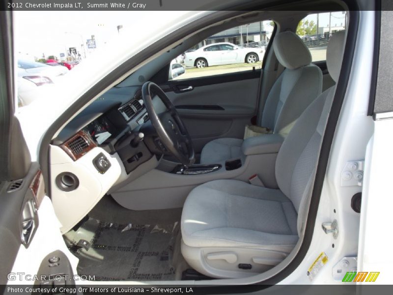 Summit White / Gray 2012 Chevrolet Impala LT