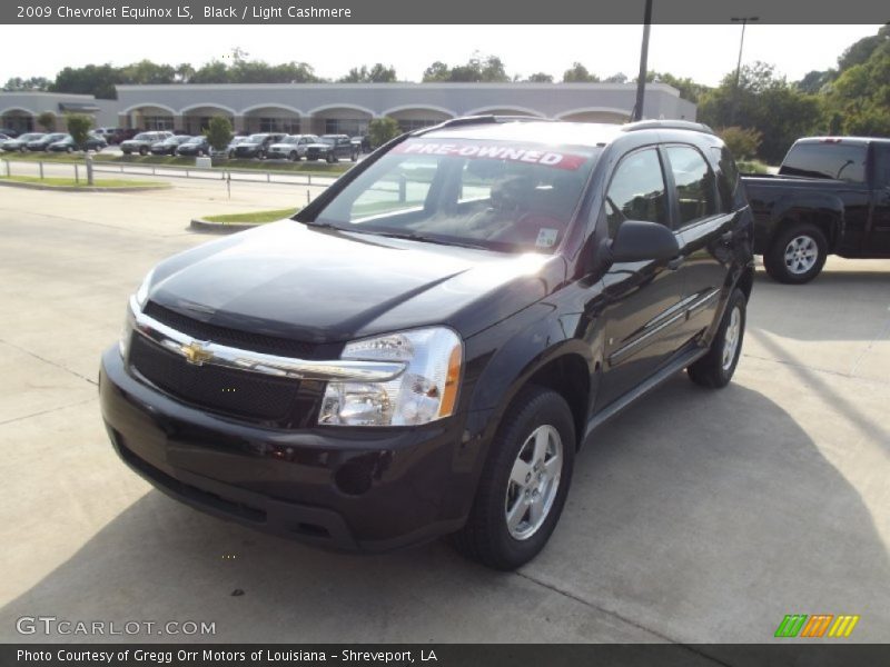 Black / Light Cashmere 2009 Chevrolet Equinox LS