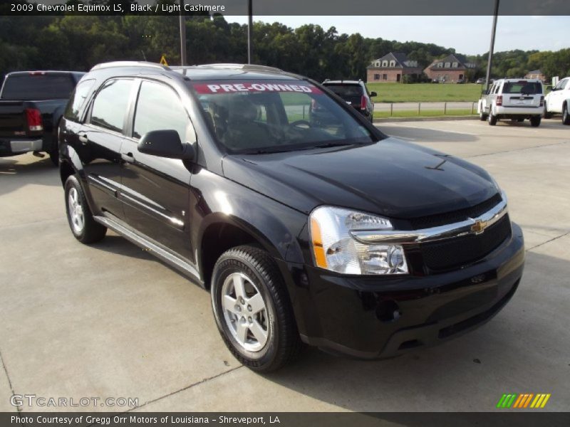 Black / Light Cashmere 2009 Chevrolet Equinox LS