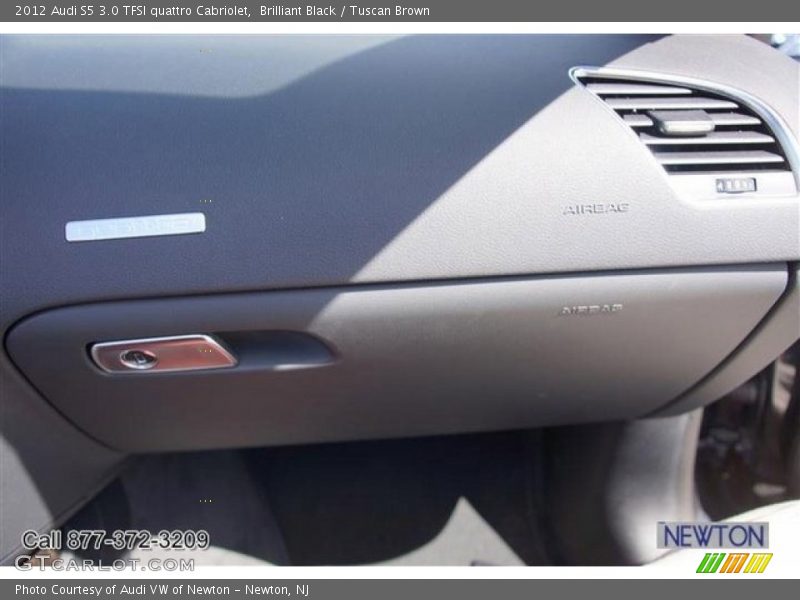 Brilliant Black / Tuscan Brown 2012 Audi S5 3.0 TFSI quattro Cabriolet
