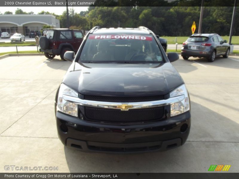 Black / Light Cashmere 2009 Chevrolet Equinox LS