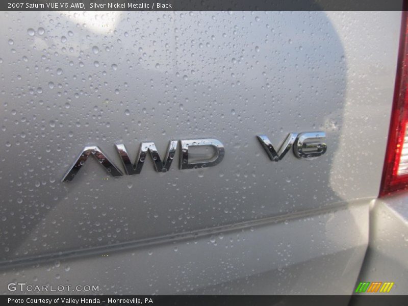 Silver Nickel Metallic / Black 2007 Saturn VUE V6 AWD