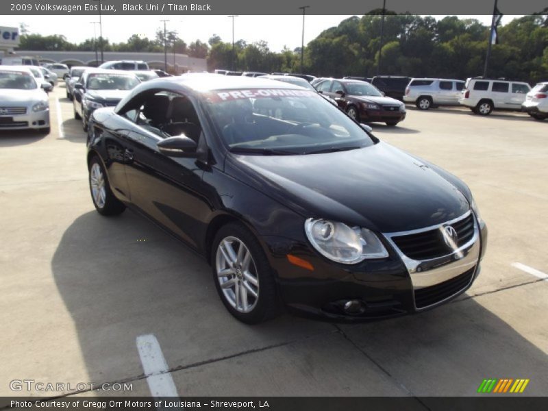 Black Uni / Titan Black 2009 Volkswagen Eos Lux