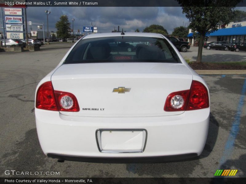 Summit White / Titanium 2011 Chevrolet Malibu LT