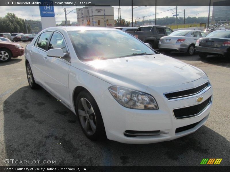 Summit White / Titanium 2011 Chevrolet Malibu LT