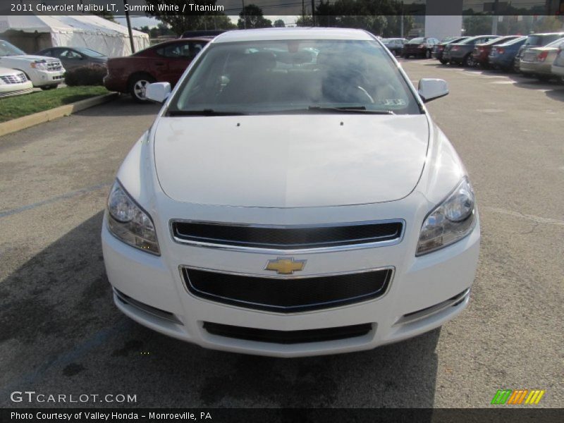 Summit White / Titanium 2011 Chevrolet Malibu LT