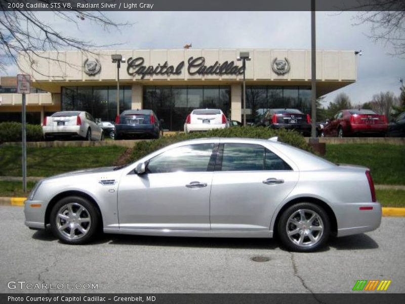 Radiant Silver / Light Gray 2009 Cadillac STS V8