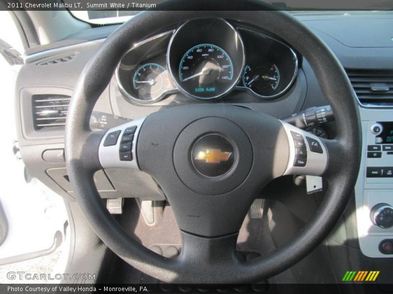 Summit White / Titanium 2011 Chevrolet Malibu LT