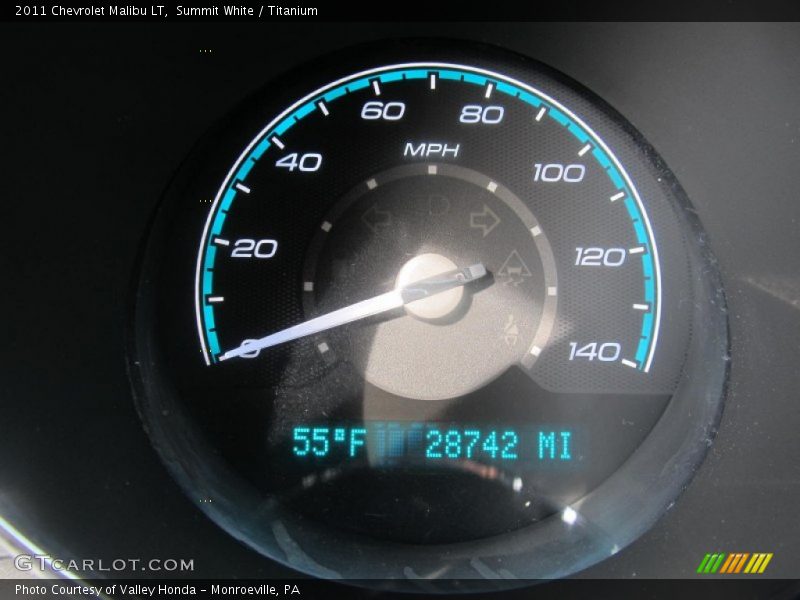 Summit White / Titanium 2011 Chevrolet Malibu LT