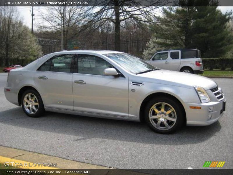 Radiant Silver / Light Gray 2009 Cadillac STS V8