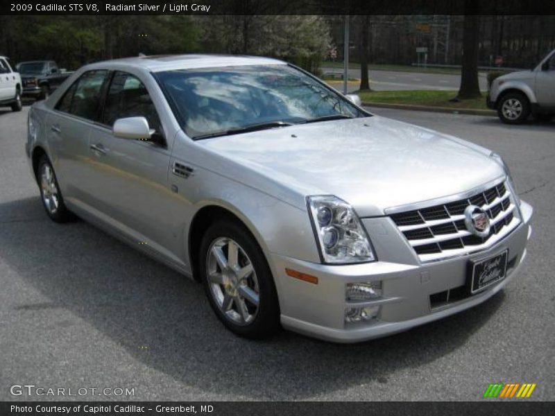 Radiant Silver / Light Gray 2009 Cadillac STS V8