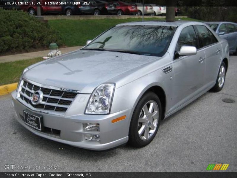 Radiant Silver / Light Gray 2009 Cadillac STS V8