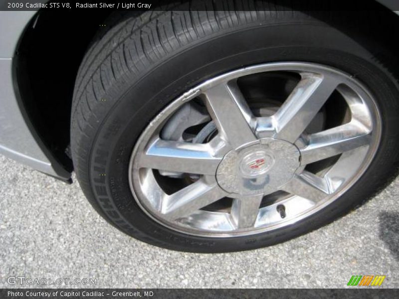 Radiant Silver / Light Gray 2009 Cadillac STS V8