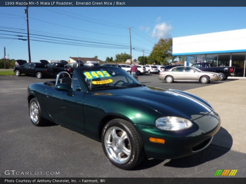 Emerald Green Mica / Black 1999 Mazda MX-5 Miata LP Roadster