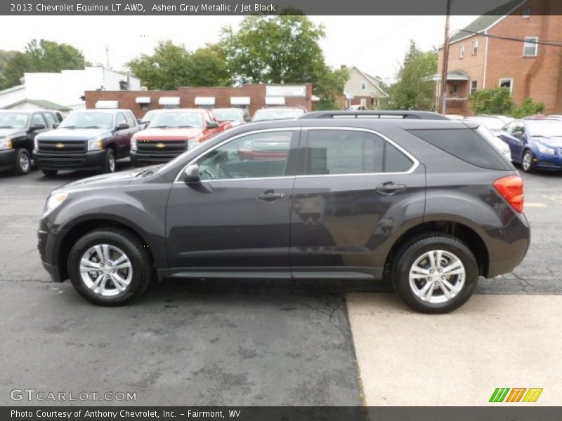 Ashen Gray Metallic / Jet Black 2013 Chevrolet Equinox LT AWD