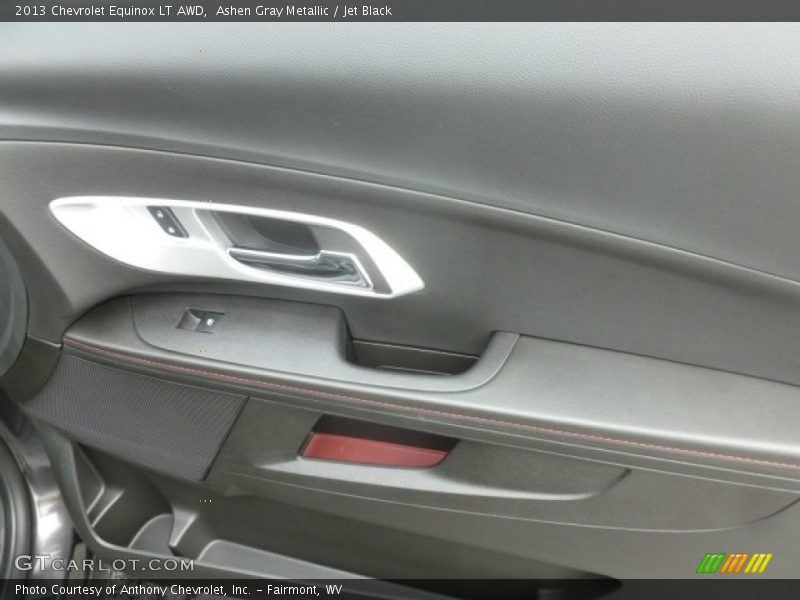 Ashen Gray Metallic / Jet Black 2013 Chevrolet Equinox LT AWD