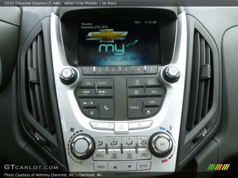 Ashen Gray Metallic / Jet Black 2013 Chevrolet Equinox LT AWD