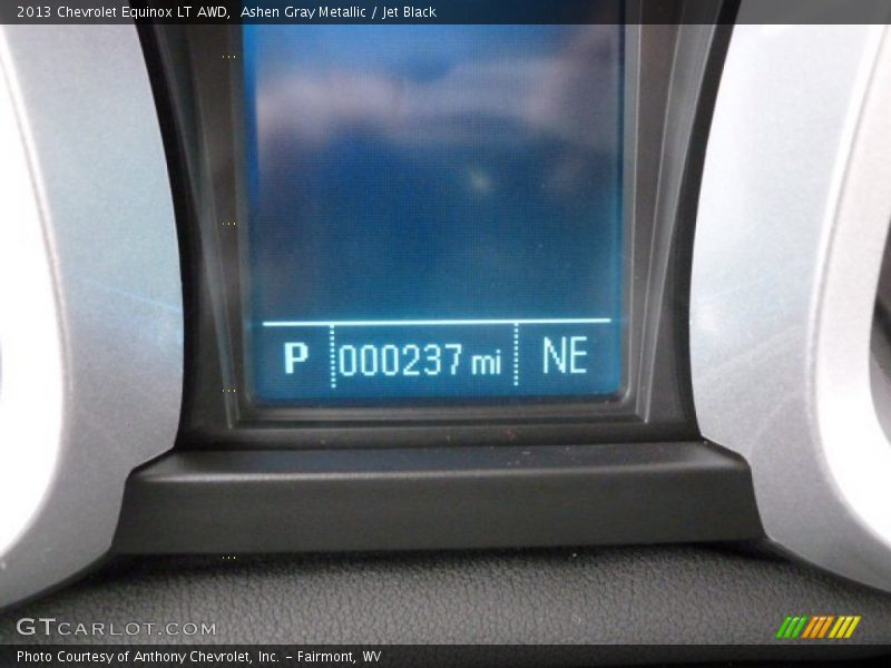 Ashen Gray Metallic / Jet Black 2013 Chevrolet Equinox LT AWD