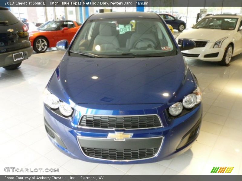 Blue Topaz Metallic / Dark Pewter/Dark Titanium 2013 Chevrolet Sonic LT Hatch