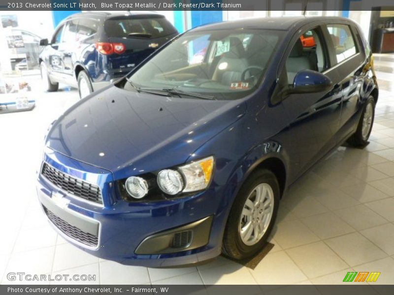 Blue Topaz Metallic / Dark Pewter/Dark Titanium 2013 Chevrolet Sonic LT Hatch